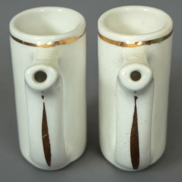 Vintage Karlovy Vary Spa Sipping Cups | Weisenbach Ceramic Set of 2 - Picture 5 of 7